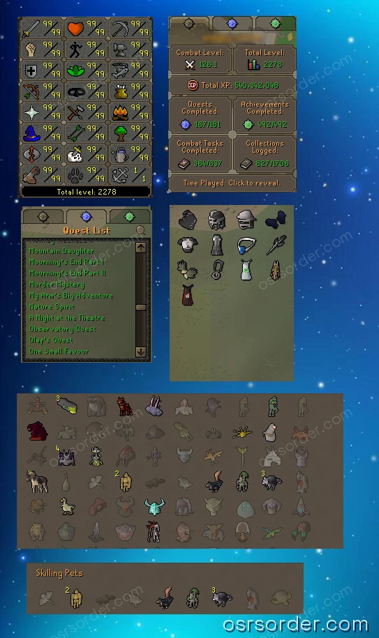 Account #001 · Maxed Main